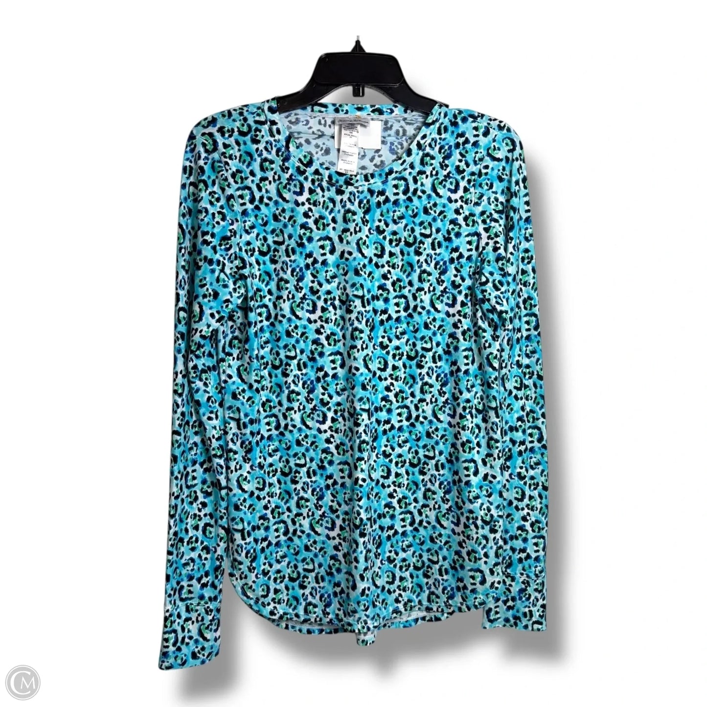 Top Long Sleeve By Tommy Bahama In Leopard Print, Size: S