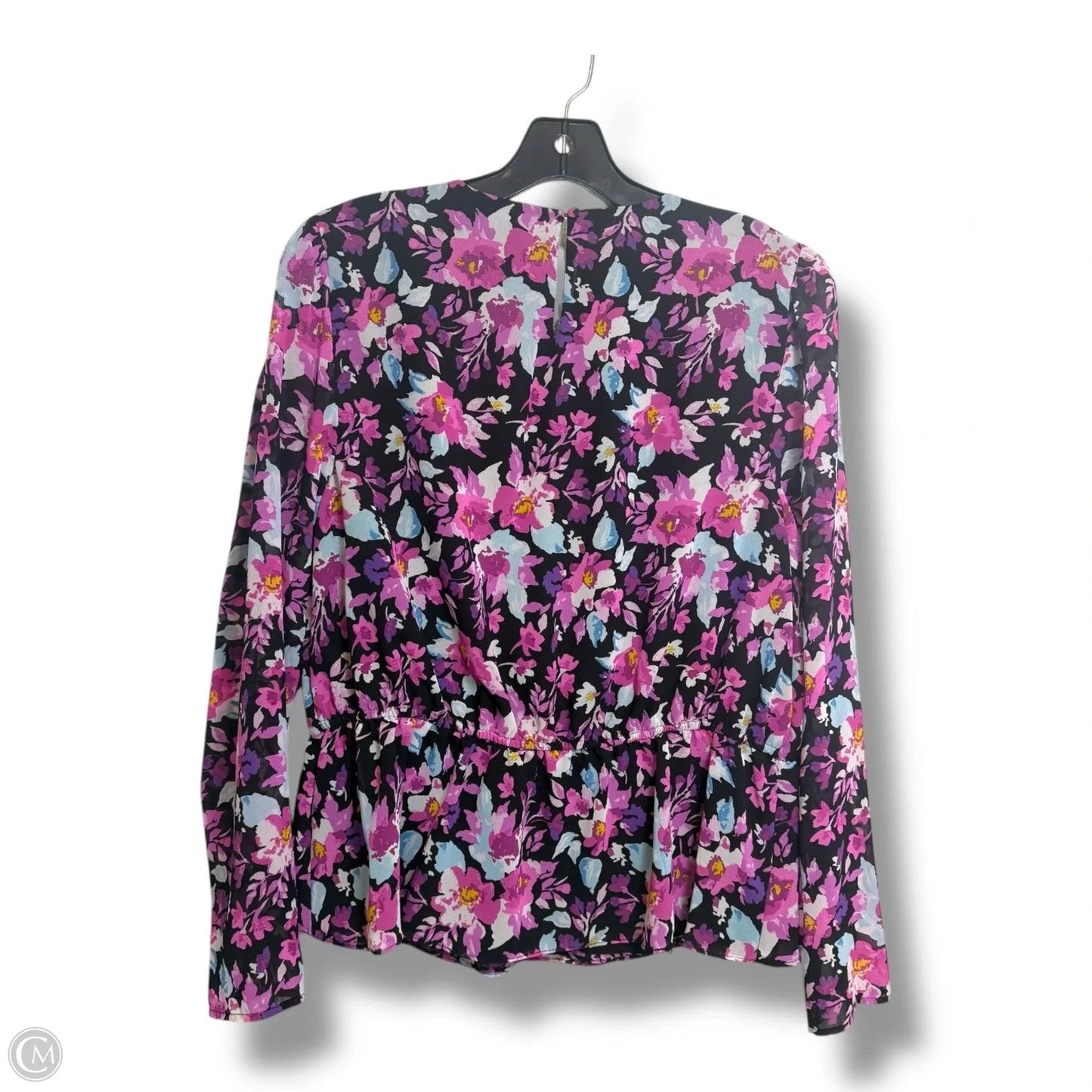 Top Long Sleeve By Bar Iii In Floral Print, Size: L