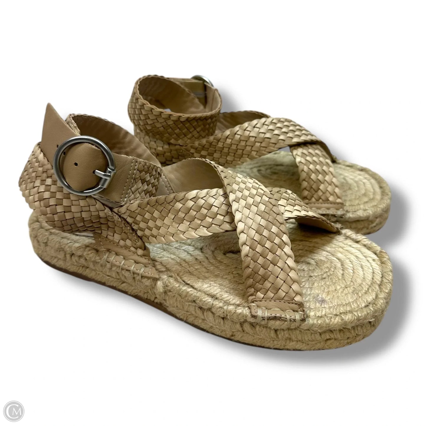 Sandals Heels Platform By Sam Edelman In Tan, Size: 8