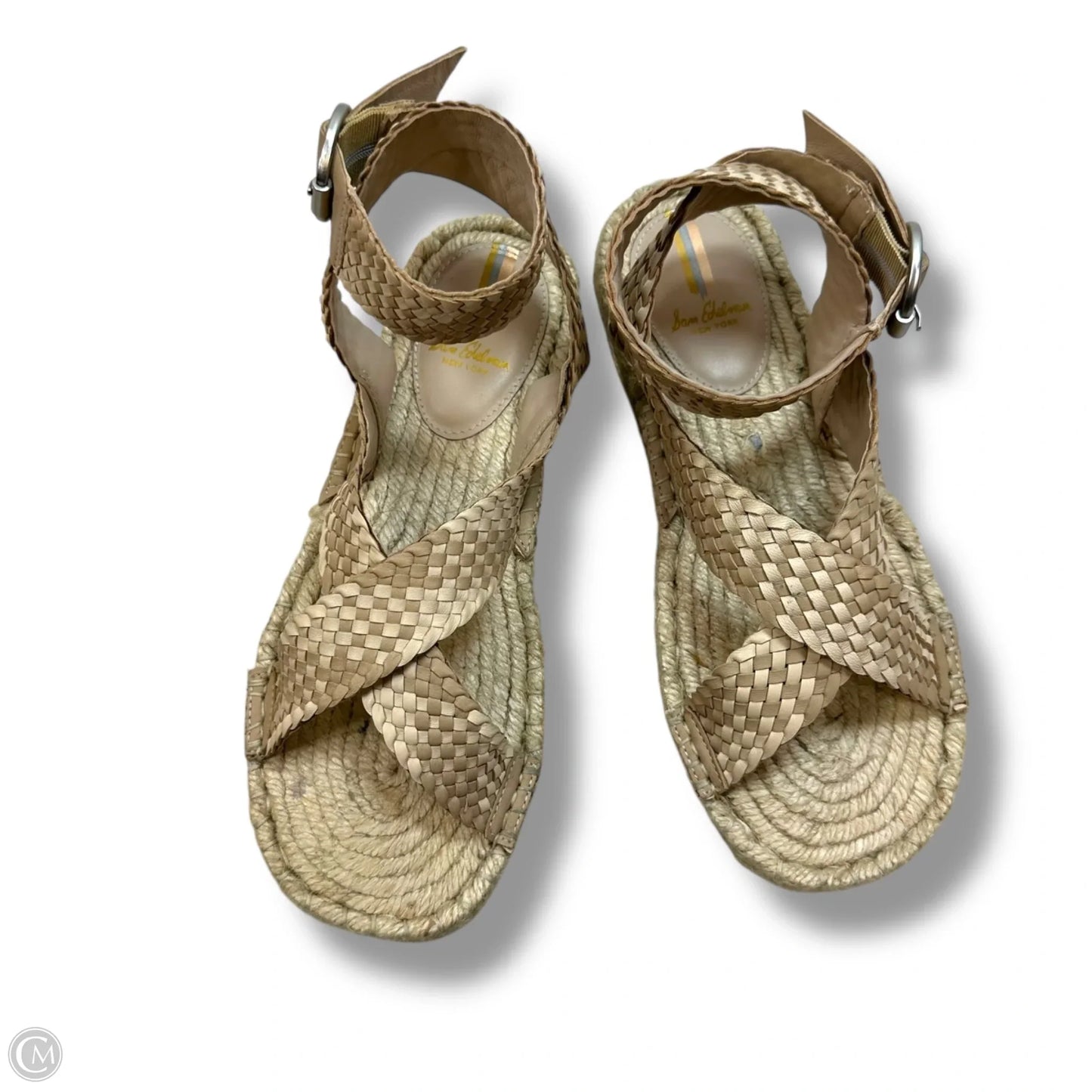 Sandals Heels Platform By Sam Edelman In Tan, Size: 8
