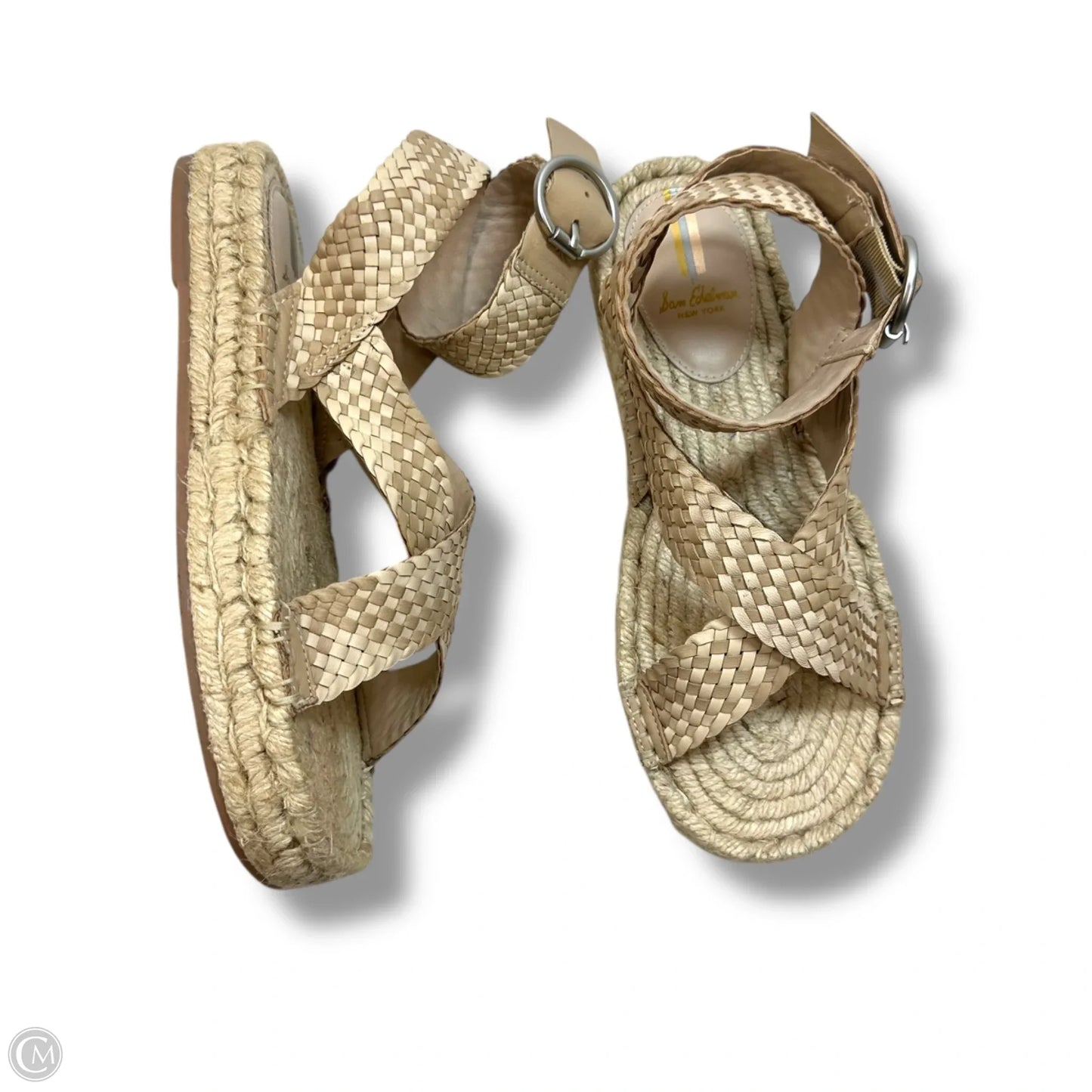 Sandals Heels Platform By Sam Edelman In Tan, Size: 8