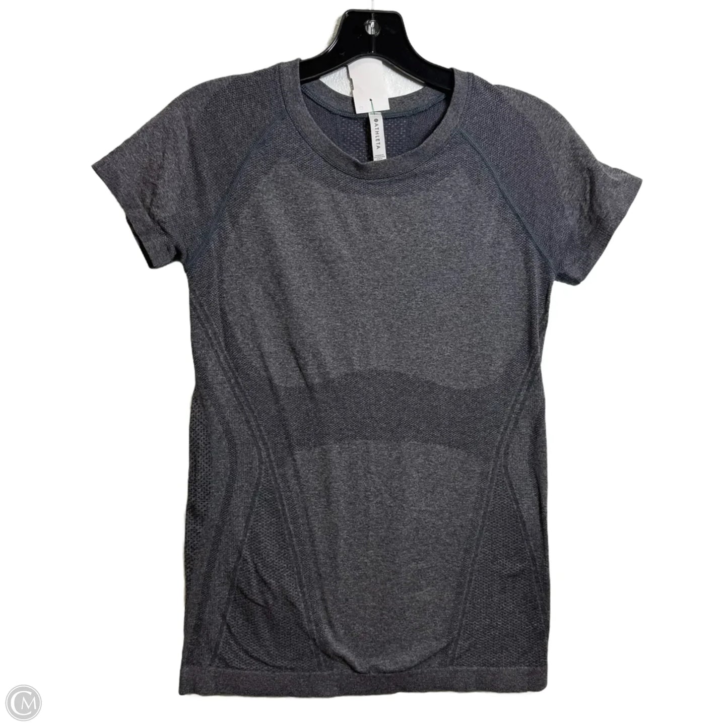 Athletic Top Short Sleeve By Athleta In Grey, Size: S