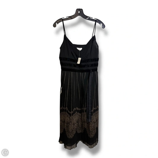 Dress Casual Midi By Loft In Black, Size: 4