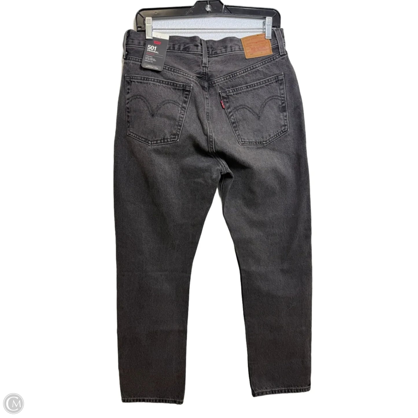 Jeans Straight By Levis In Black, Size: 10