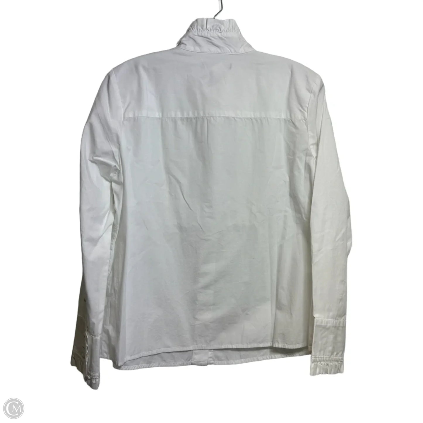 Top Long Sleeve Basic By Banana Republic In White, Size: M