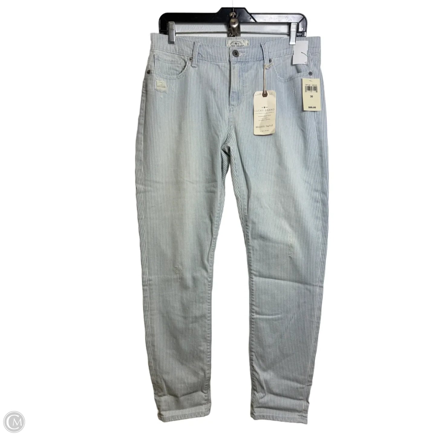 Brooke capri Jeans By Lucky Brand In Blue Denim, Size: 10