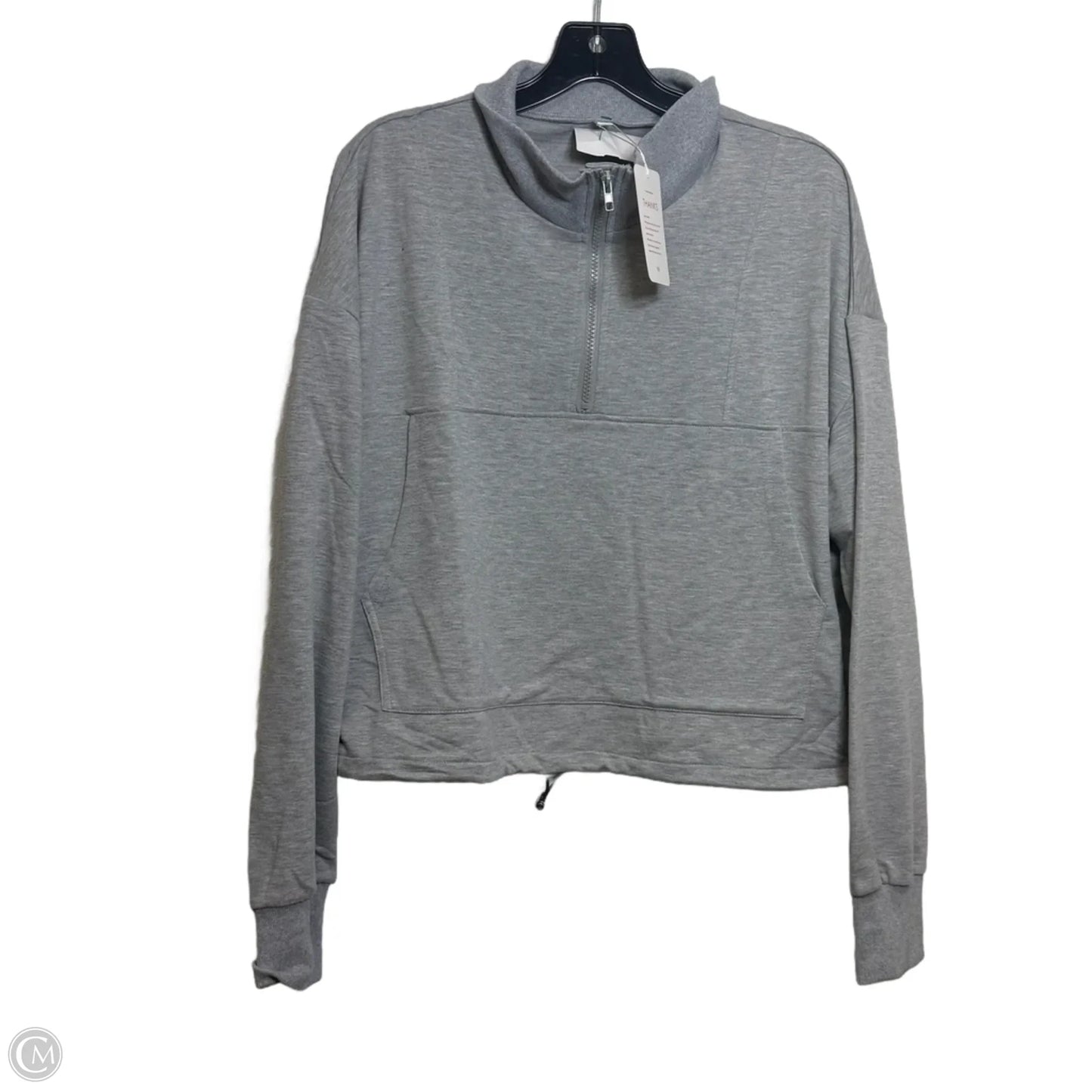 Top Long Sleeve Basic By Clothes Mentor In Grey, Size: Xl