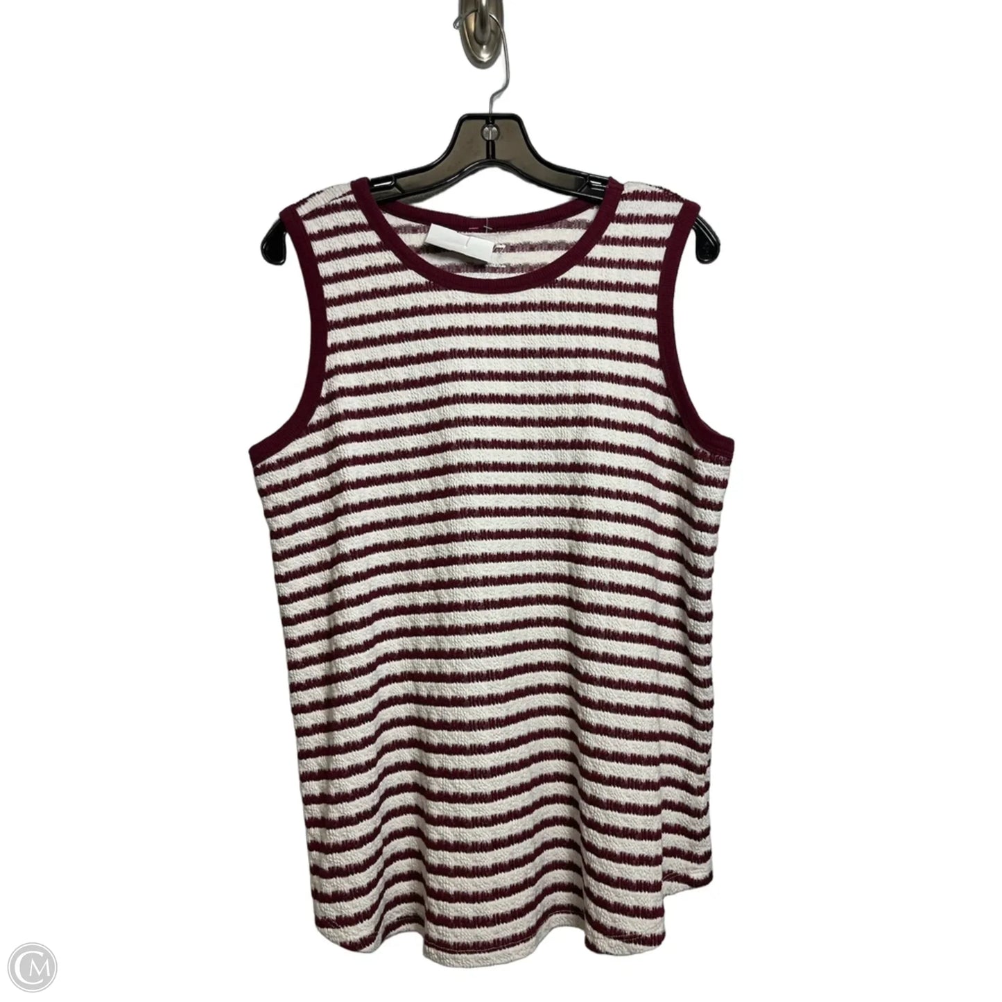 Top Sleeveless By Maurices In Striped Pattern, Size: Xl