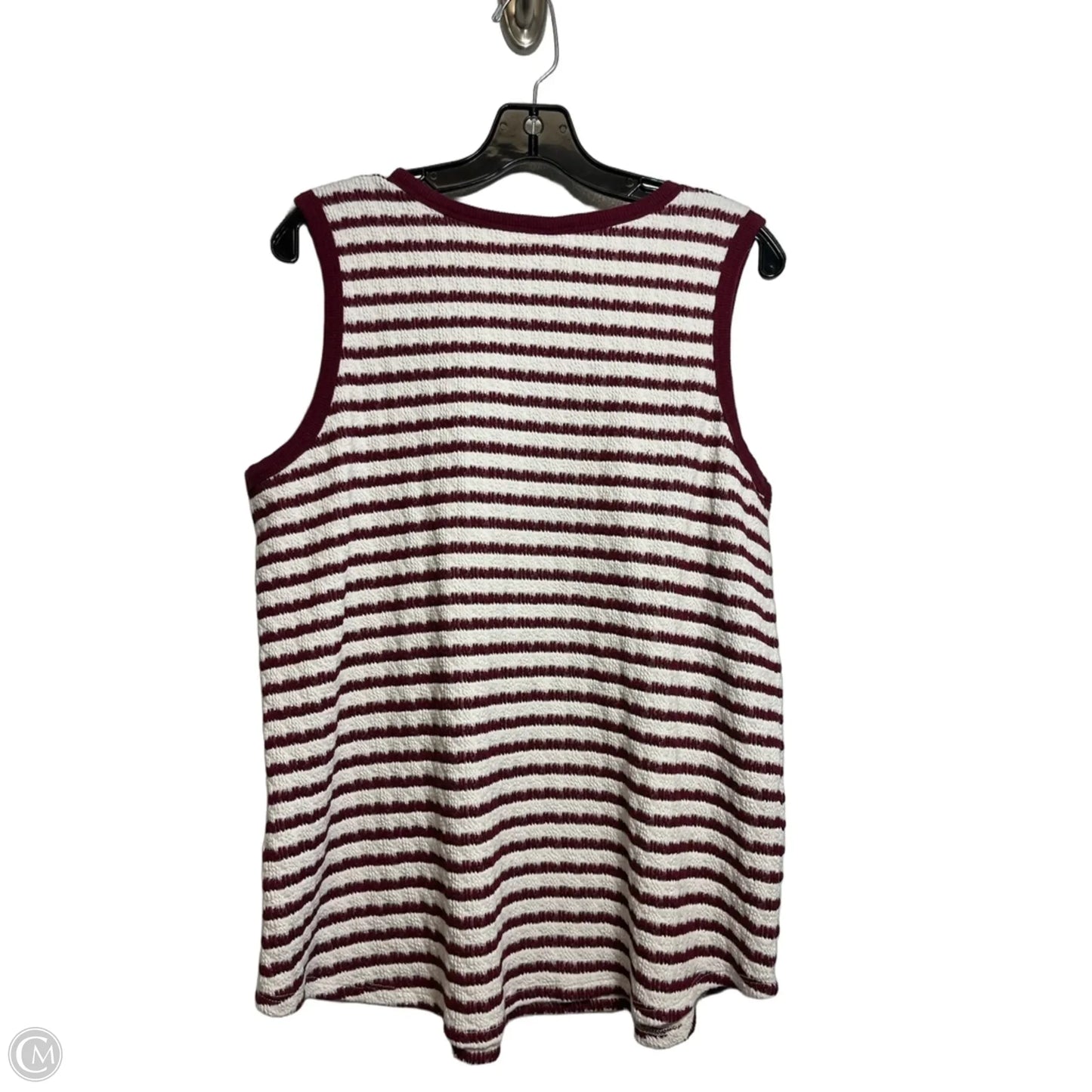 Top Sleeveless By Maurices In Striped Pattern, Size: Xl