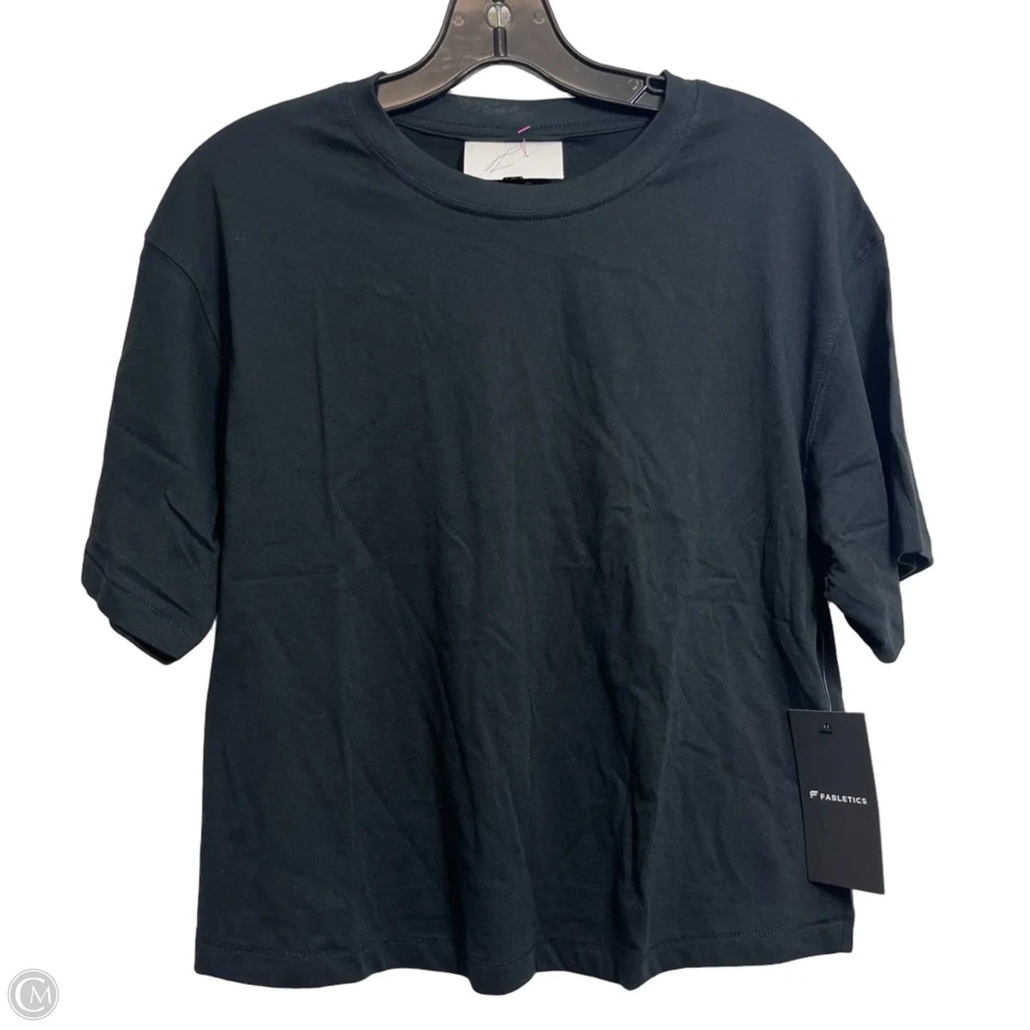 Top Short Sleeve By Fabletics In Black, Size: S