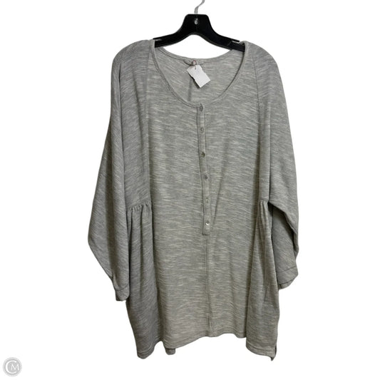 Tunic 3/4 Sleeve By Free People In Grey, Size: S