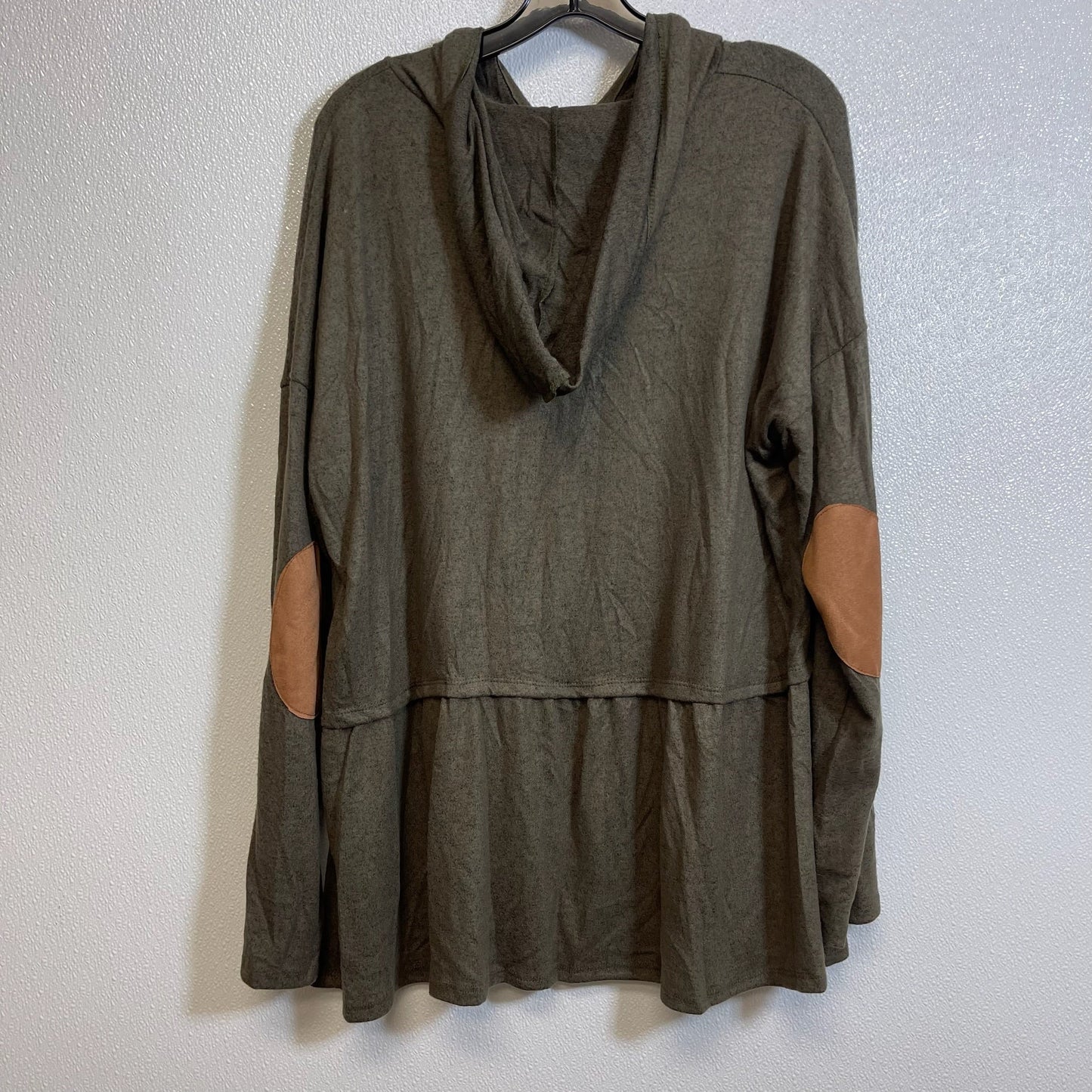 Olive Top Long Sleeve Clothes Mentor, Size 1x
