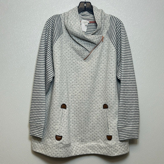 Grey Top Long Sleeve Maurices O, Size 1x