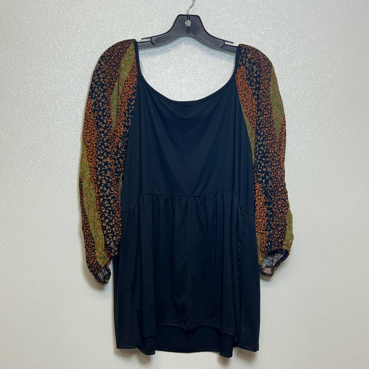Black Top 3/4 Sleeve Clothes Mentor, Size 2x