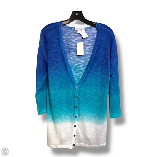 Cardigan By Christopher And Banks In Blue, Size: L