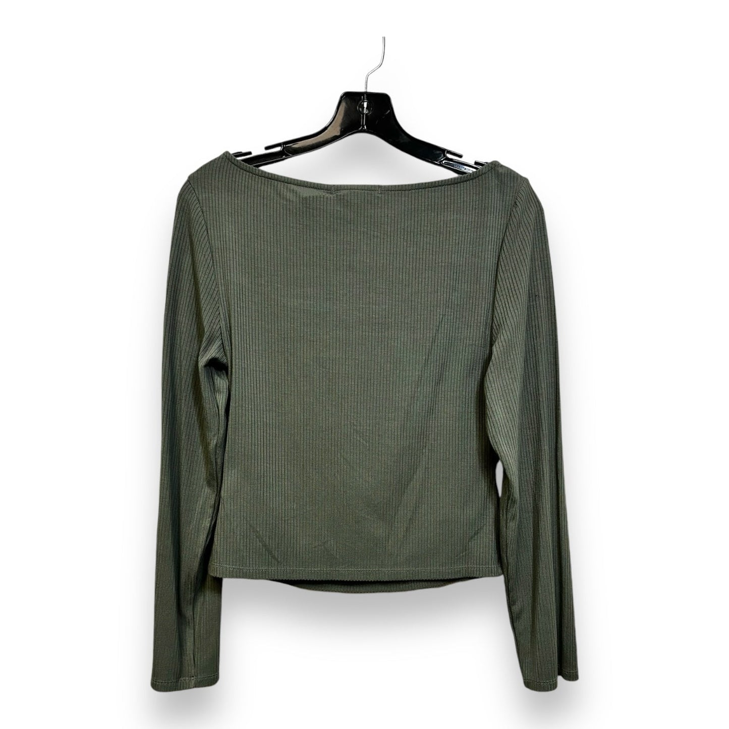 Top Long Sleeve By 7 For All Mankind In Green, Size: M