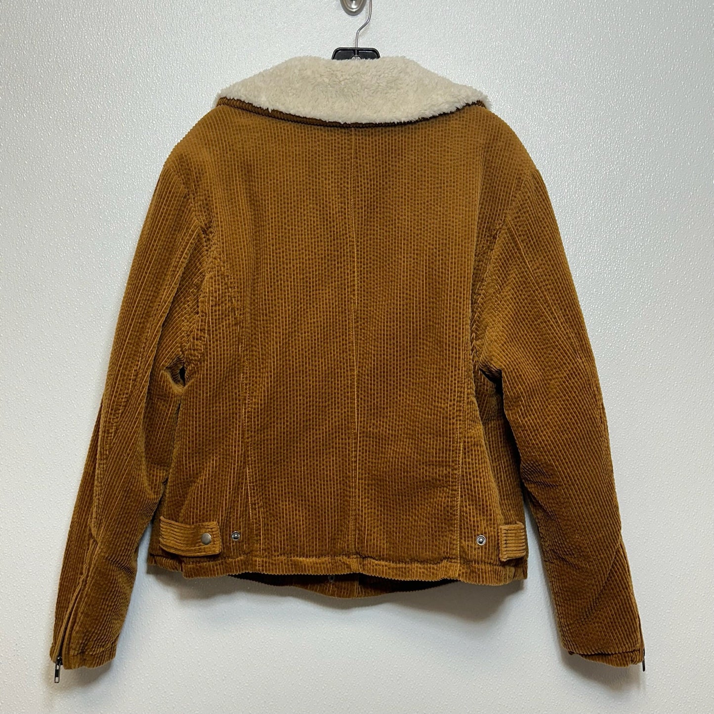 Brown Jacket Faux Fur & Sherpa Free People, Size L