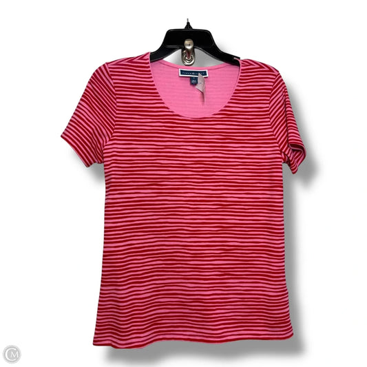 Top Short Sleeve By Karen Scott In Pink, Size: S