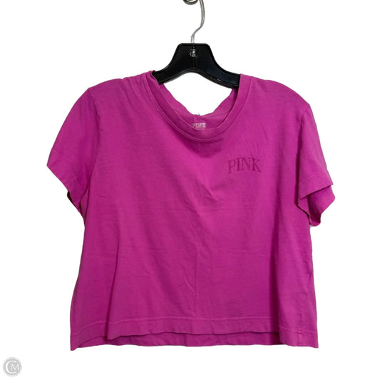 Top Short Sleeve By Pink In Pink, Size: L