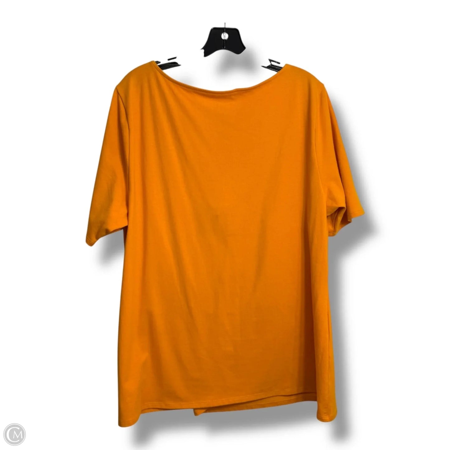 Top Short Sleeve By Ava & Viv In Yellow, Size: 2x