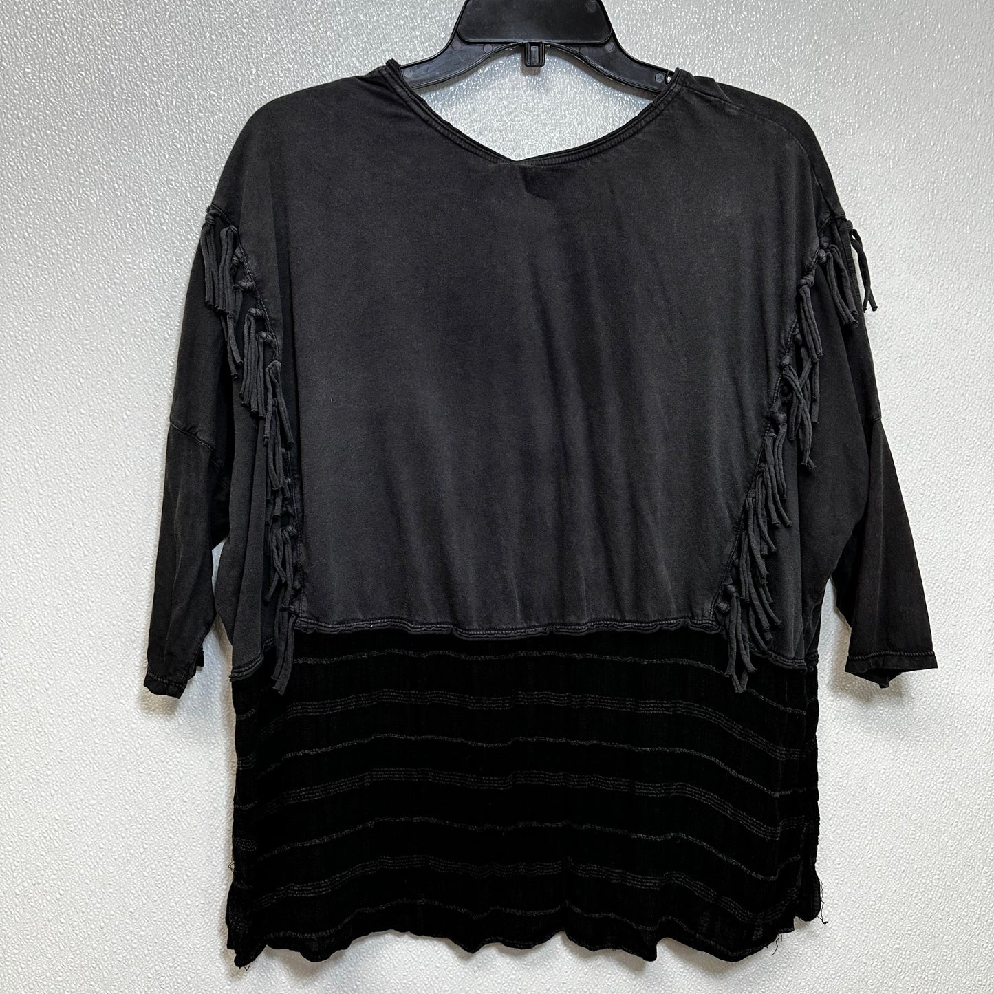 Grey Top 3/4 Sleeve Free People, Size M