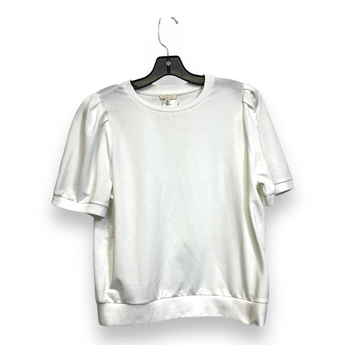 Top Short Sleeve By Jodifl In White, Size: M