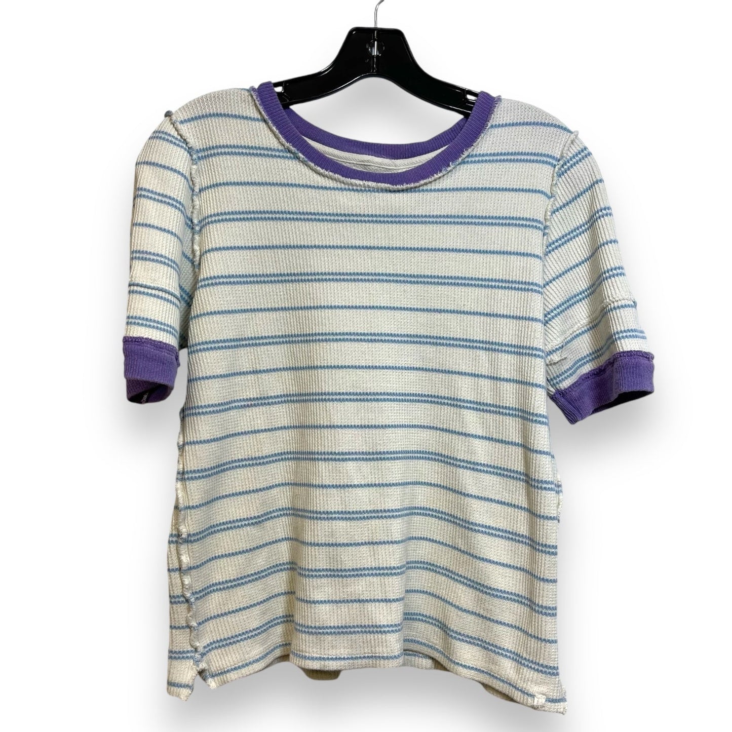 Top Short Sleeve By We The Free In Striped Pattern, Size: Xl