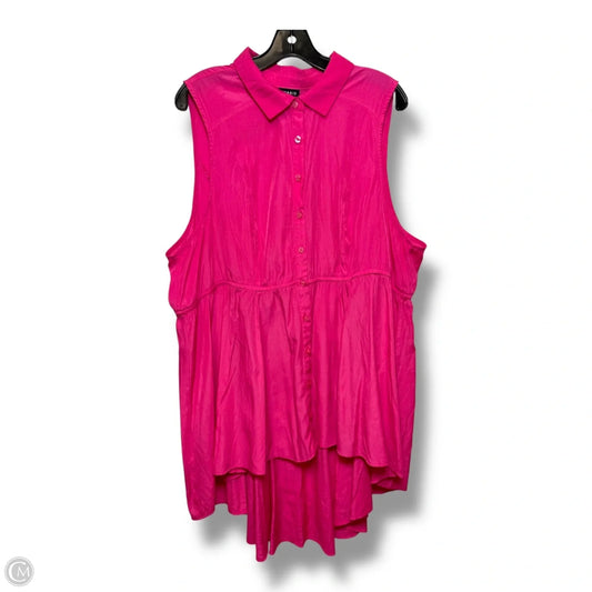Top Sleeveless By Torrid In Pink, Size: 3x