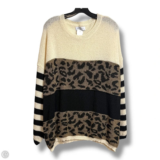 Sweater By Pink Lily In Animal Print, Size: L