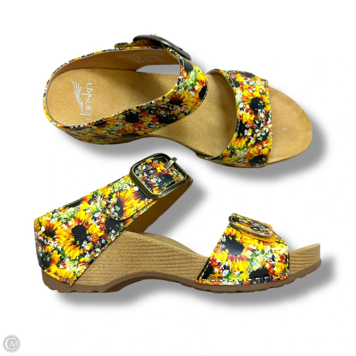 Sandals Heels Block By Dansko In Yellow, Size: 7