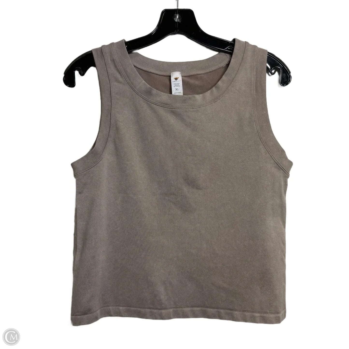 Tank Top By Yogalicious In Taupe, Size: Xl