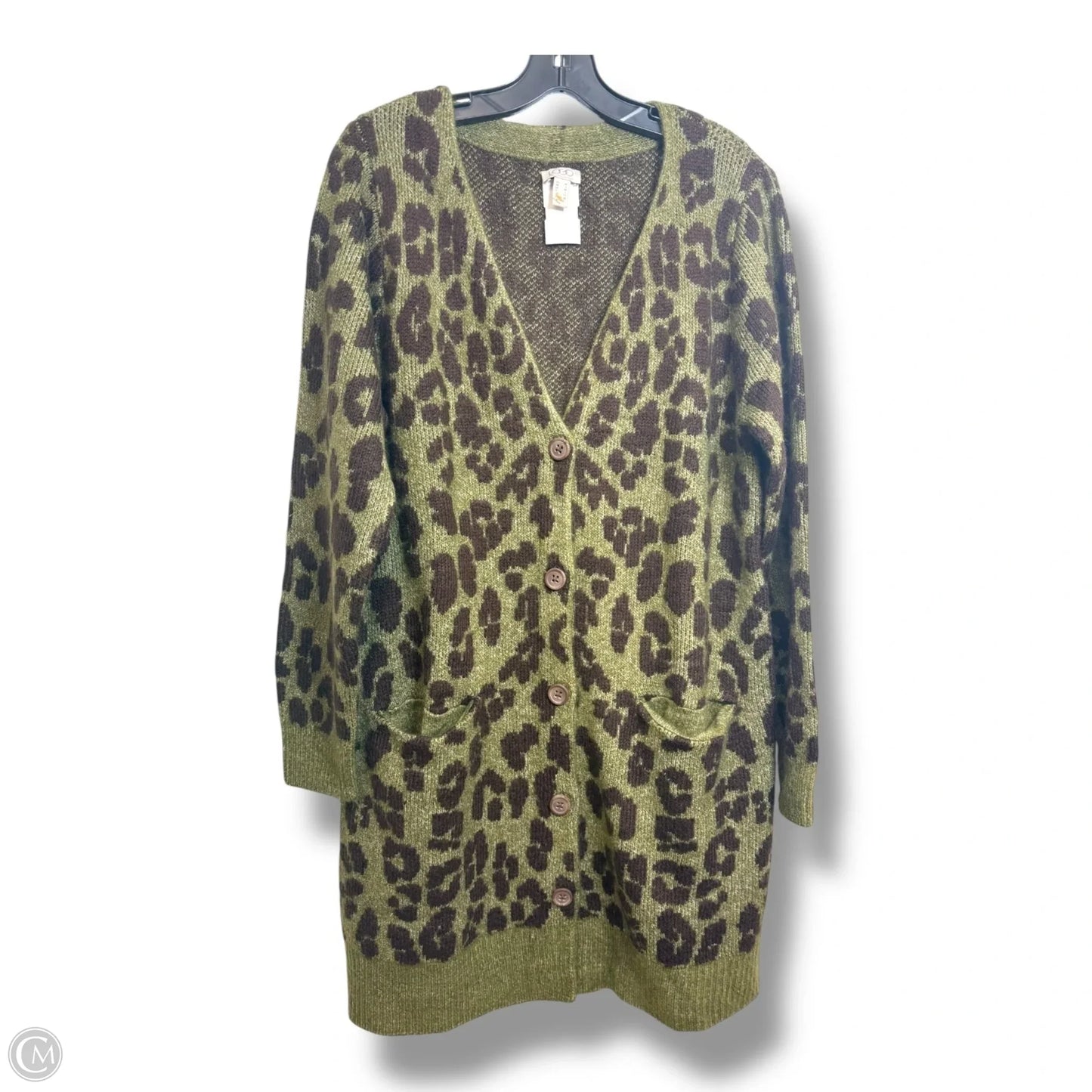 Cardigan By Logo In Animal Print, Size: M