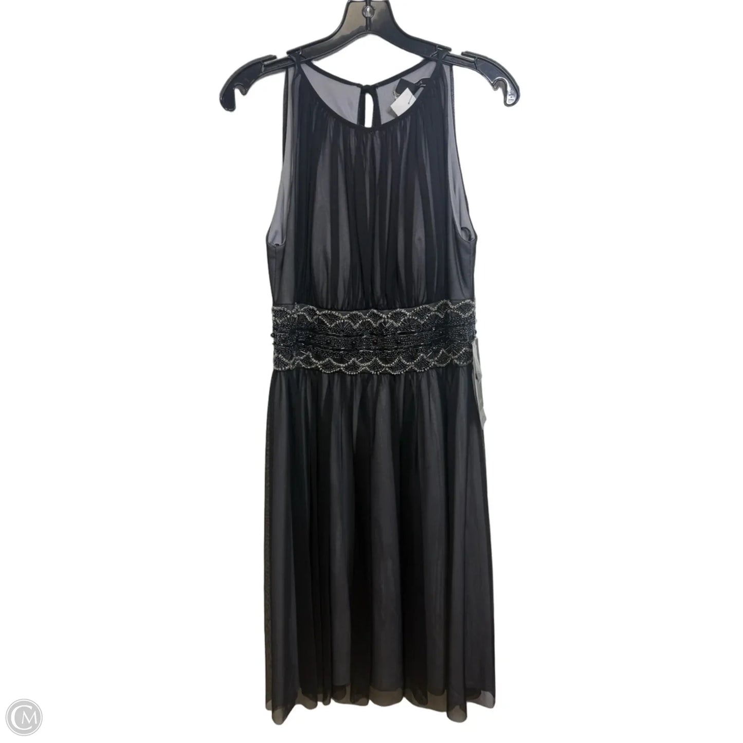 Dress Party Midi By Clothes Mentor In Black, Size: 12