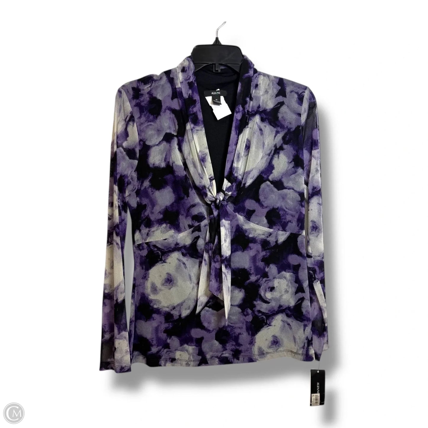 Top Long Sleeve By Alfani In Purple, Size: M