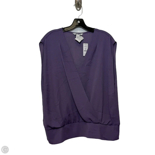 Top Sleeveless By White House Black Market In Purple, Size: Xl