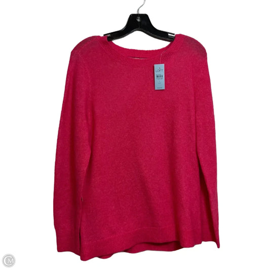 Sweater By Loft In Pink, Size: L
