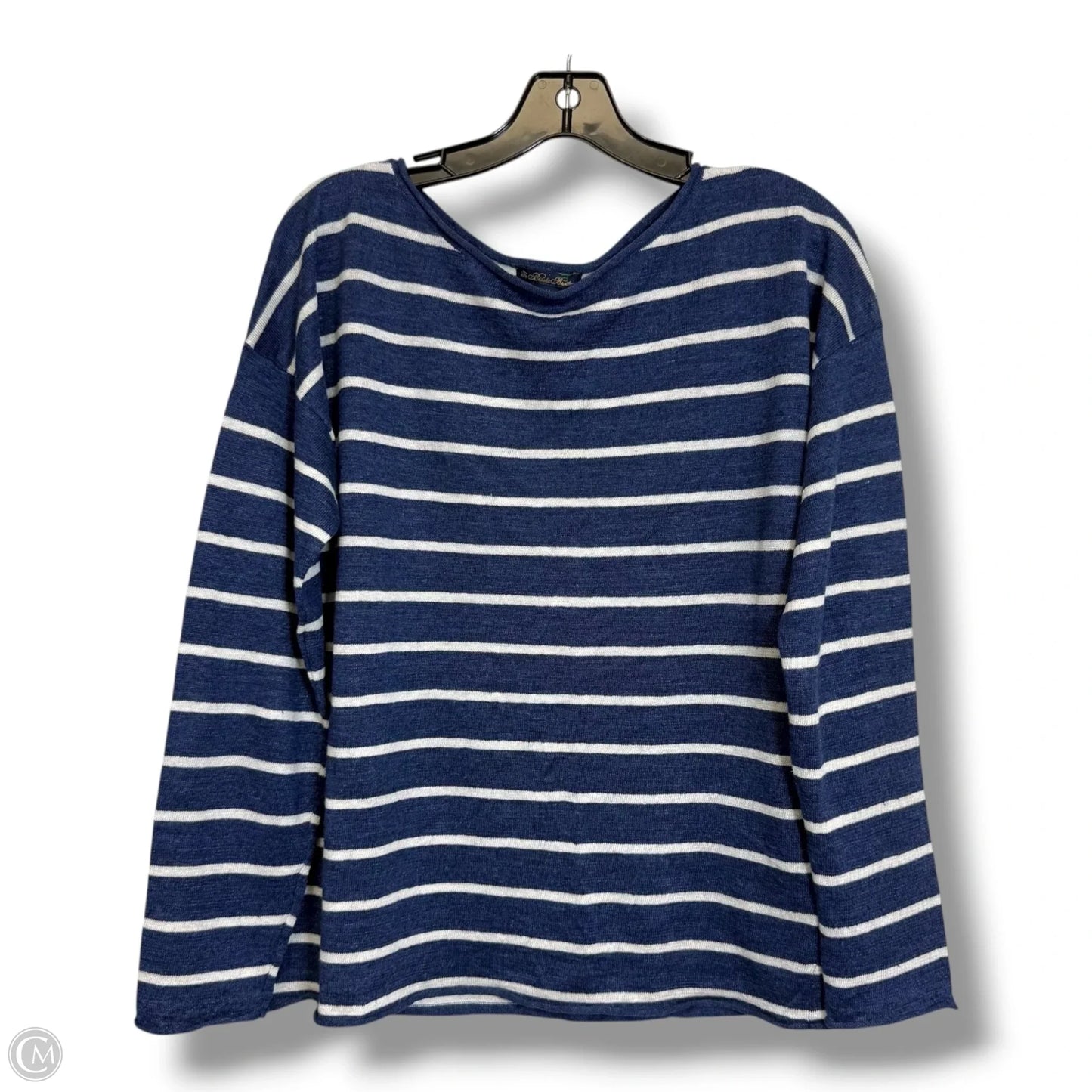 Top Long Sleeve By Brooks Brothers In Striped Pattern, Size: M