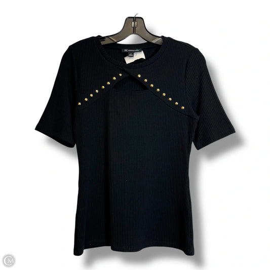 Top Short Sleeve By Inc In Black, Size: S
