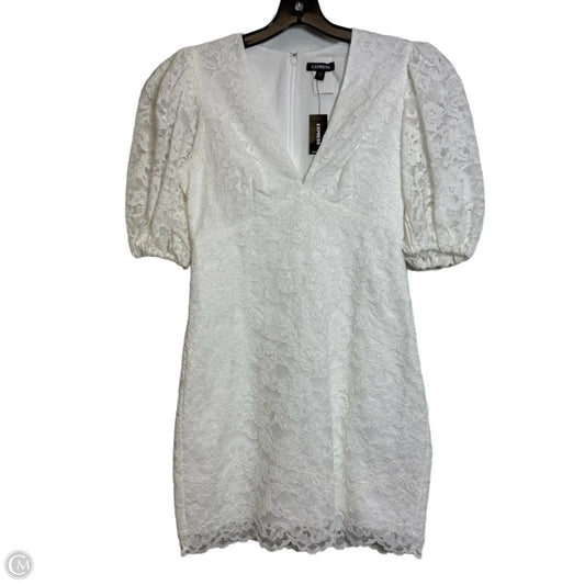 Dress Casual Short By Express In White, Size: M