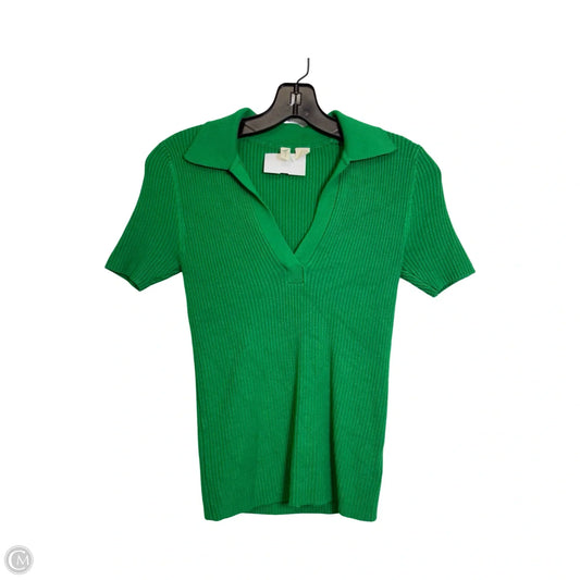 Sweater Short Sleeve By Moth In Green, Size: Xs