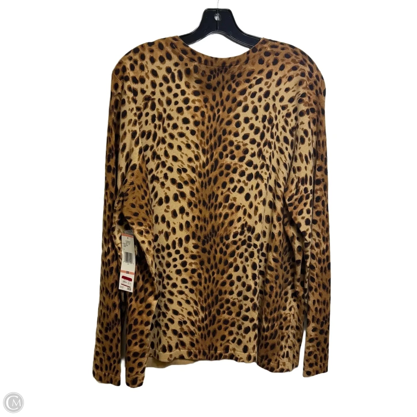 Cardigan By Jones New York In Animal Print, Size: 3x