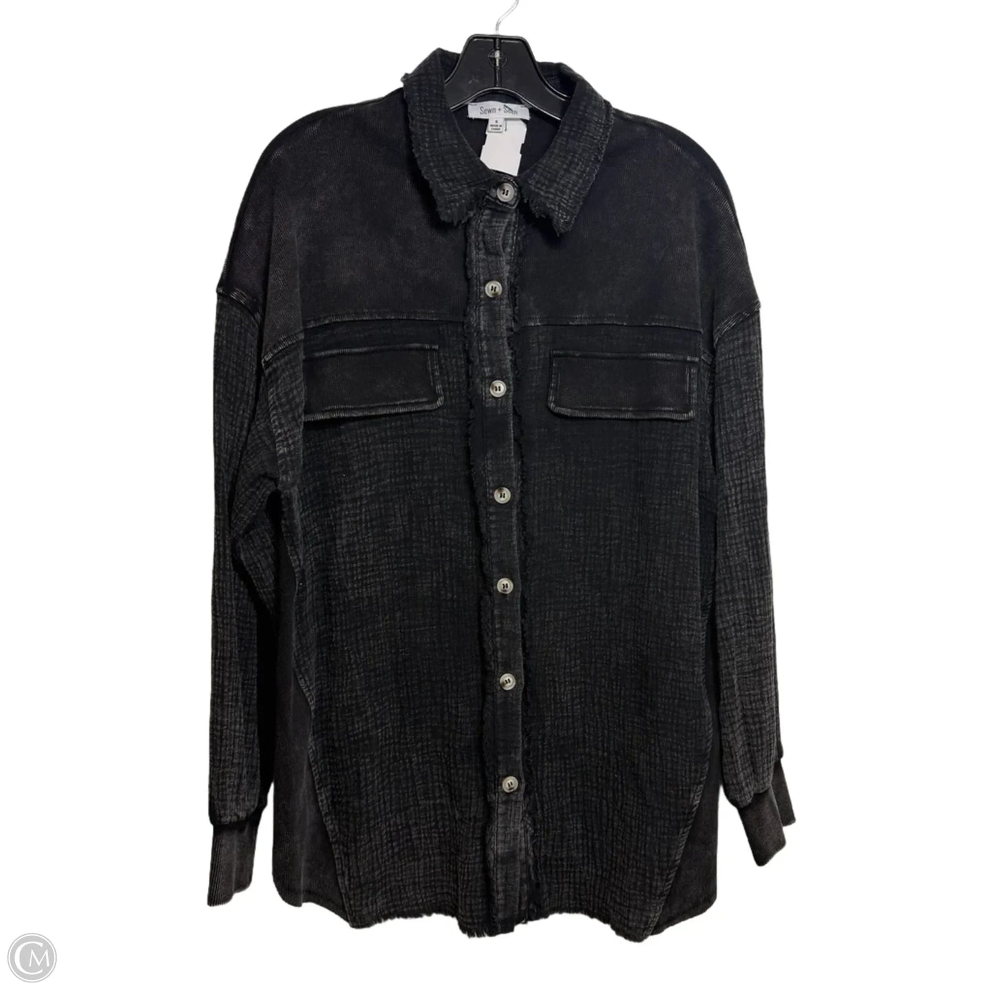 Top Long Sleeve By Clothes Mentor In Black, Size: S