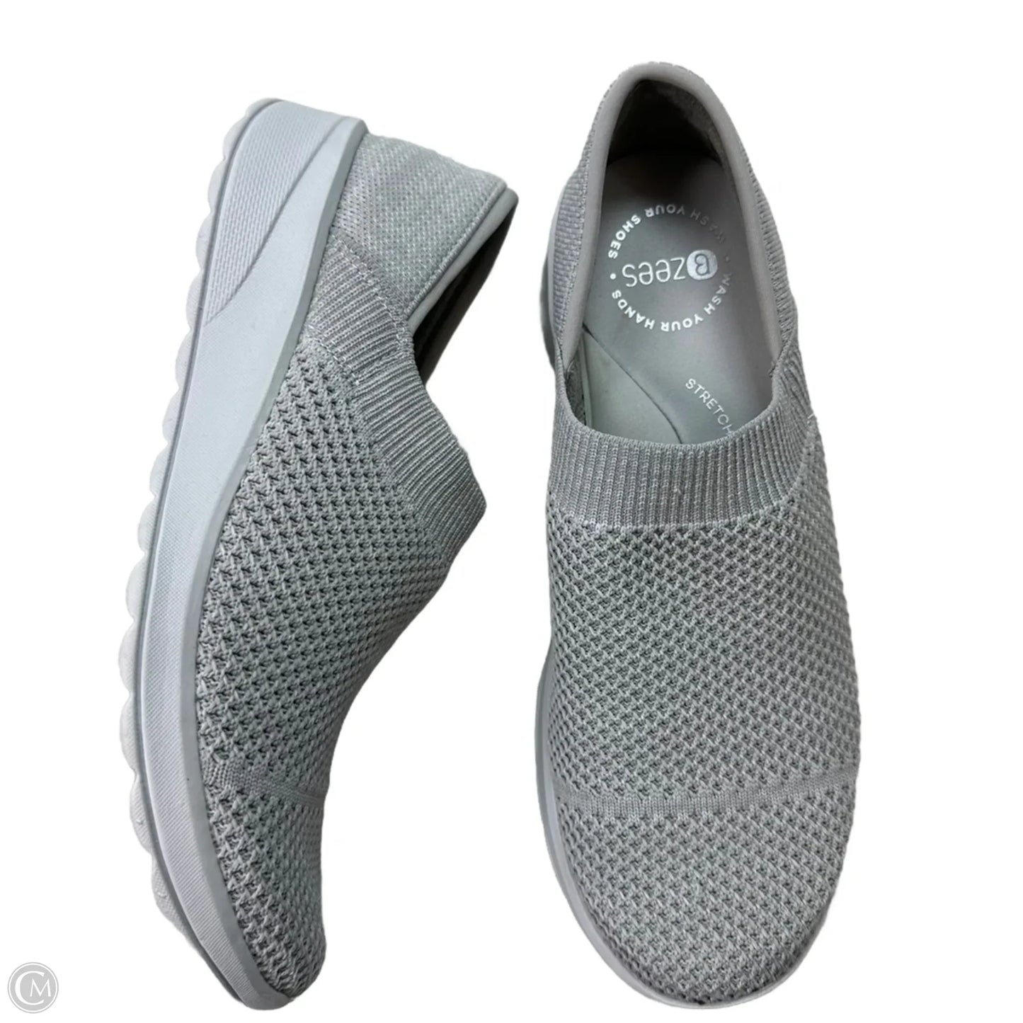 Shoes Sneakers By Bzees In Grey, Size: 8.5