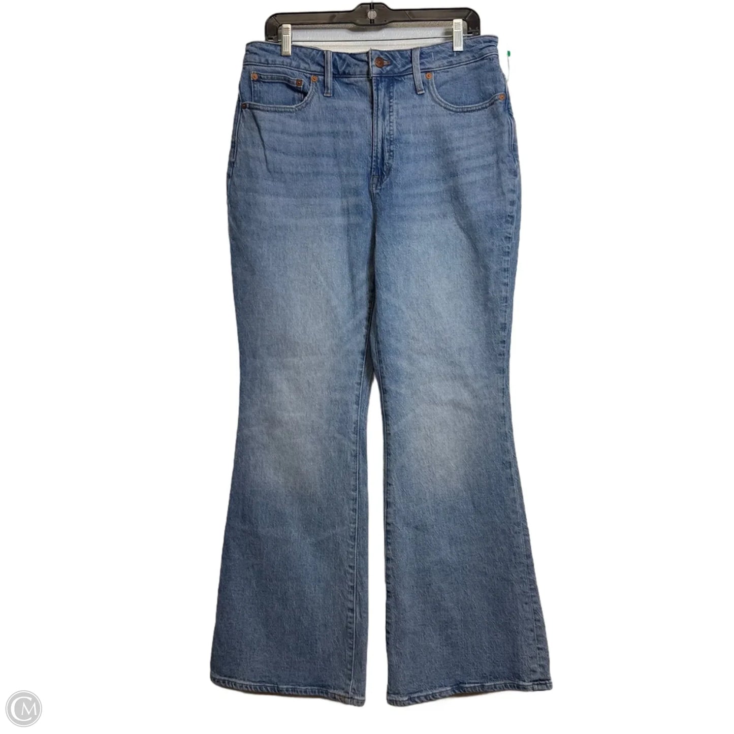 Jeans Flared By Madewell In Blue Denim, Size: 12