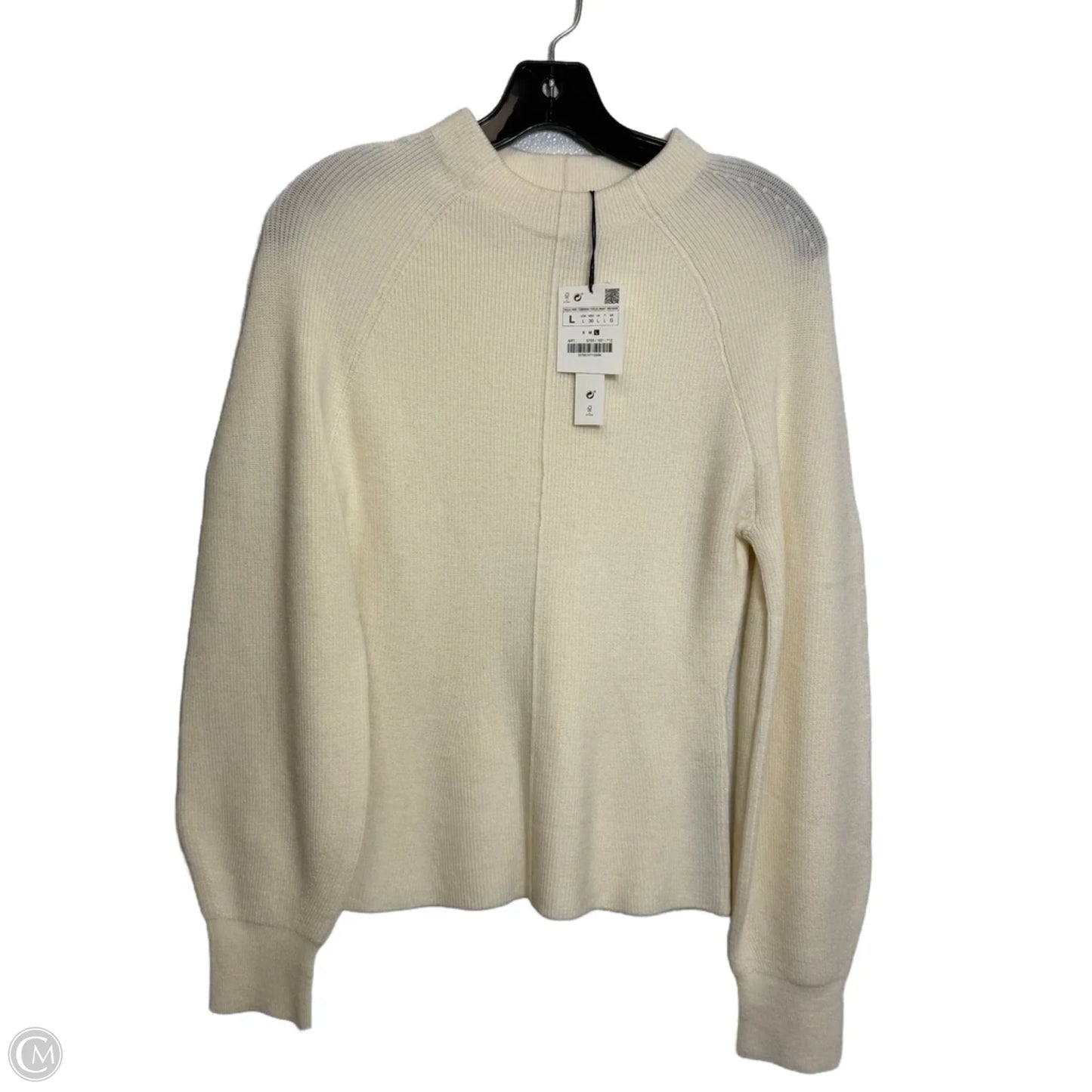 Sweater By Zara In Ivory, Size: L