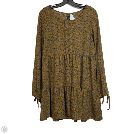 Top Long Sleeve By Wild Fable In Floral Print, Size: L