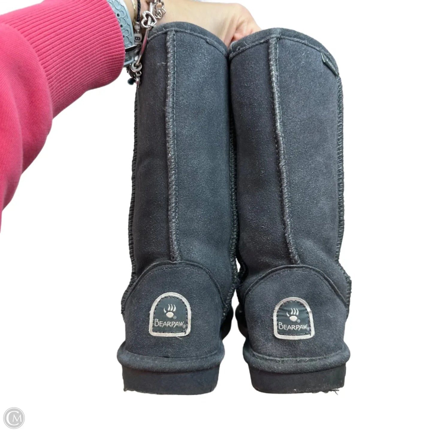 Boots Knee Flats By Bearpaw In Grey, Size: 6