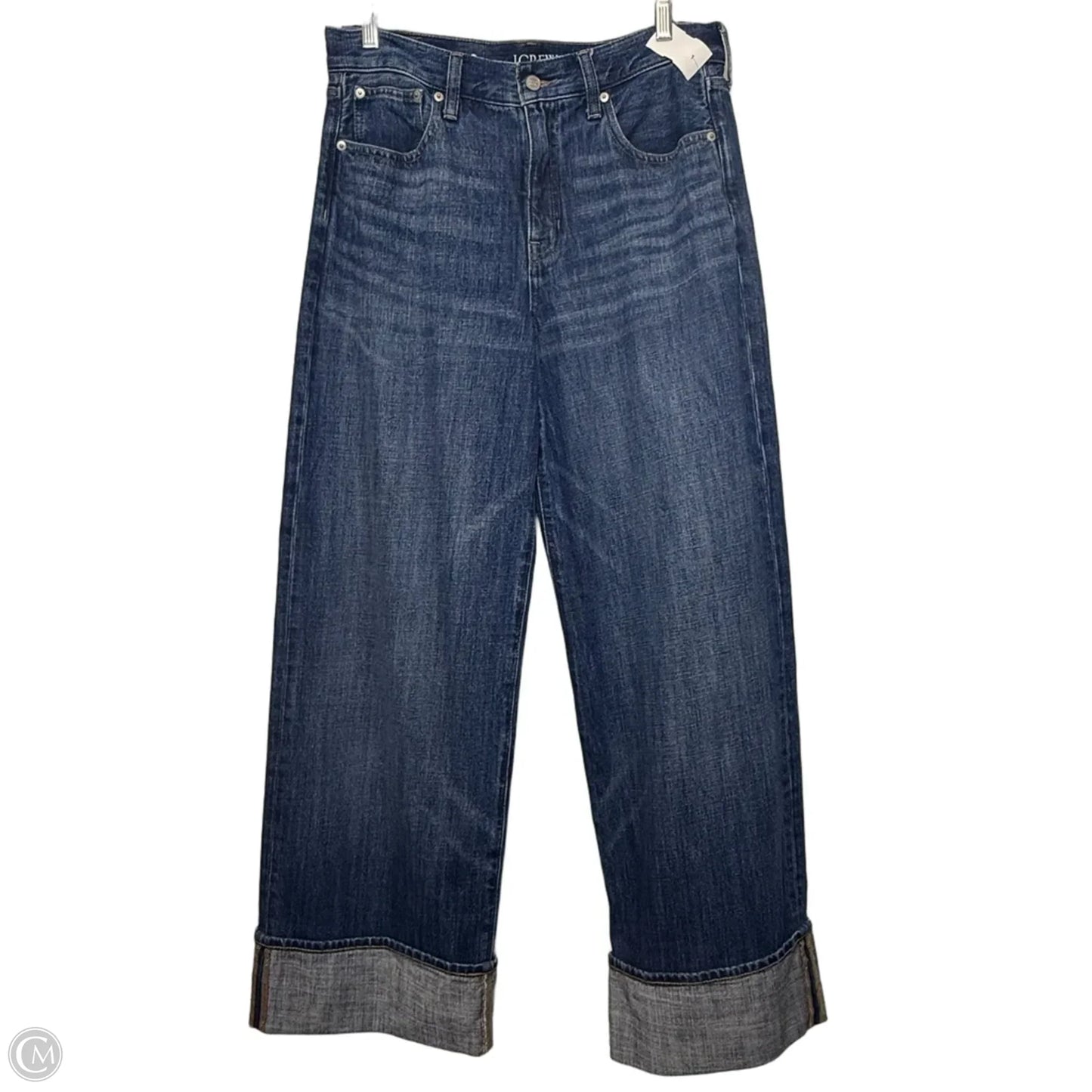 Jeans Wide Leg By J. Crew In Blue Denim, Size: 8