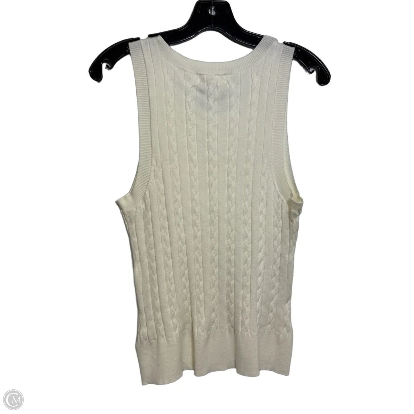 Top Sleeveless Basic By Marled In Cream, Size: L