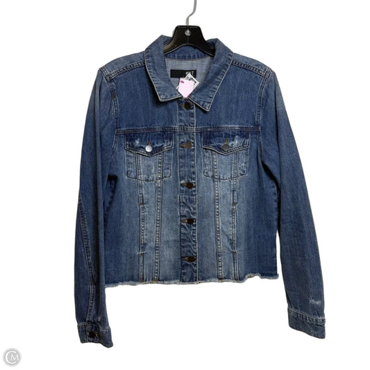 Jacket Denim By Kut In Blue Denim, Size: L